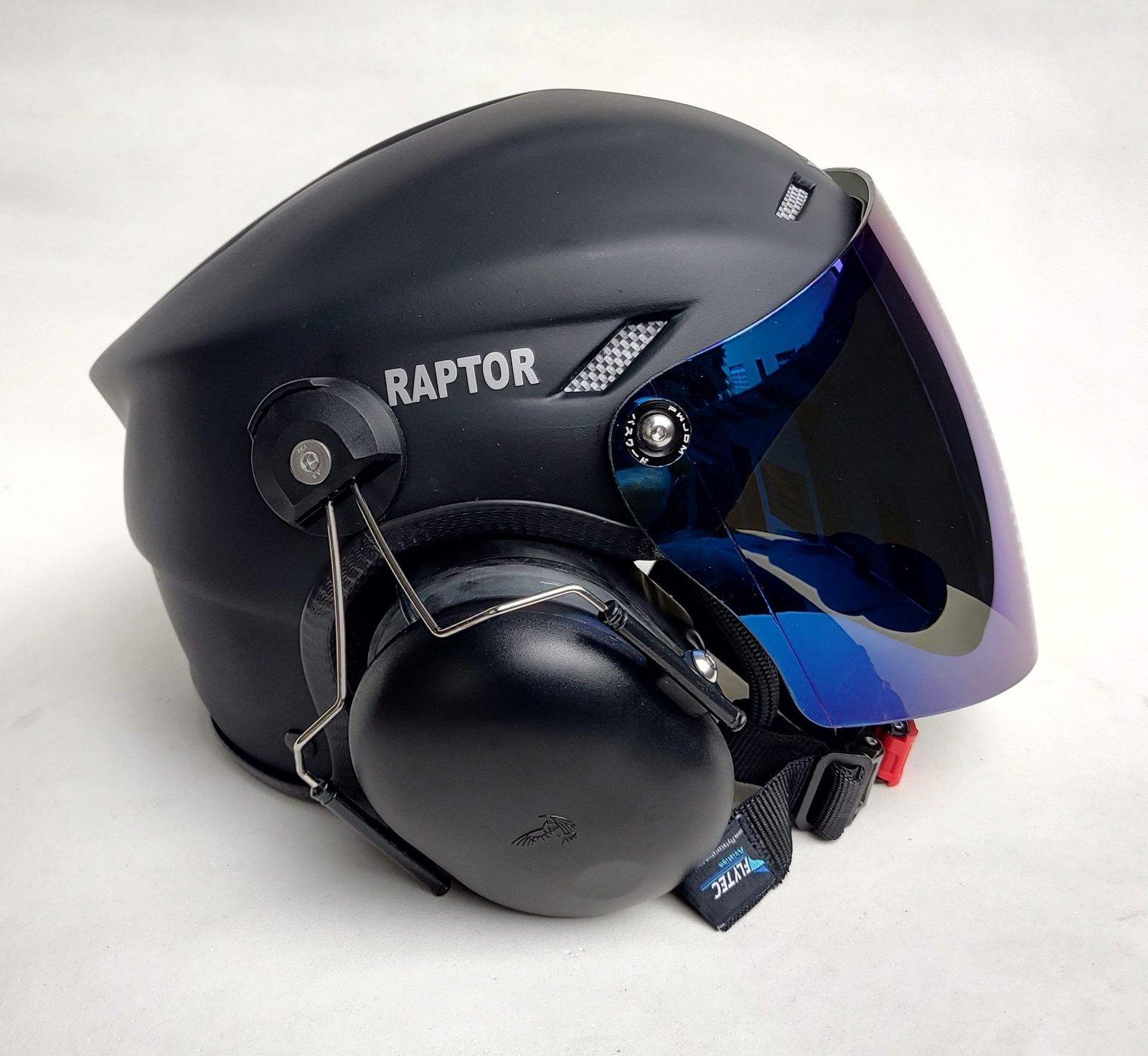 CAPACETE RAPTOR COR PRETO FOSCO COM VISEIRA MODELO FULL FACE E SISTEMA DE PRENDER A FONIA MODELO TIPO 3M - Imagem 20