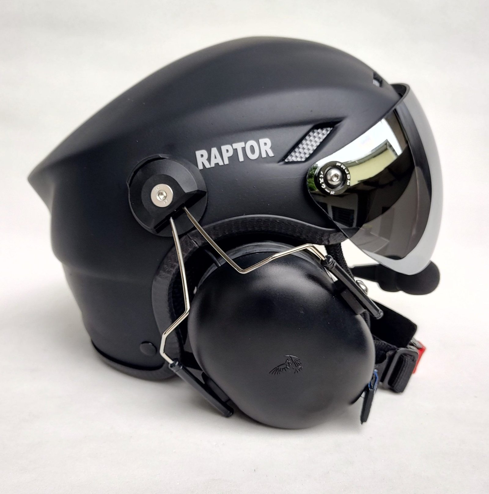 CAPACETE RAPTOR COR PRETO FOSCO COM VISEIRA MODELO TOP GUN E SISTEMA DE PRENDER A FONIA MODELO TIPO 3M - Imagem 19