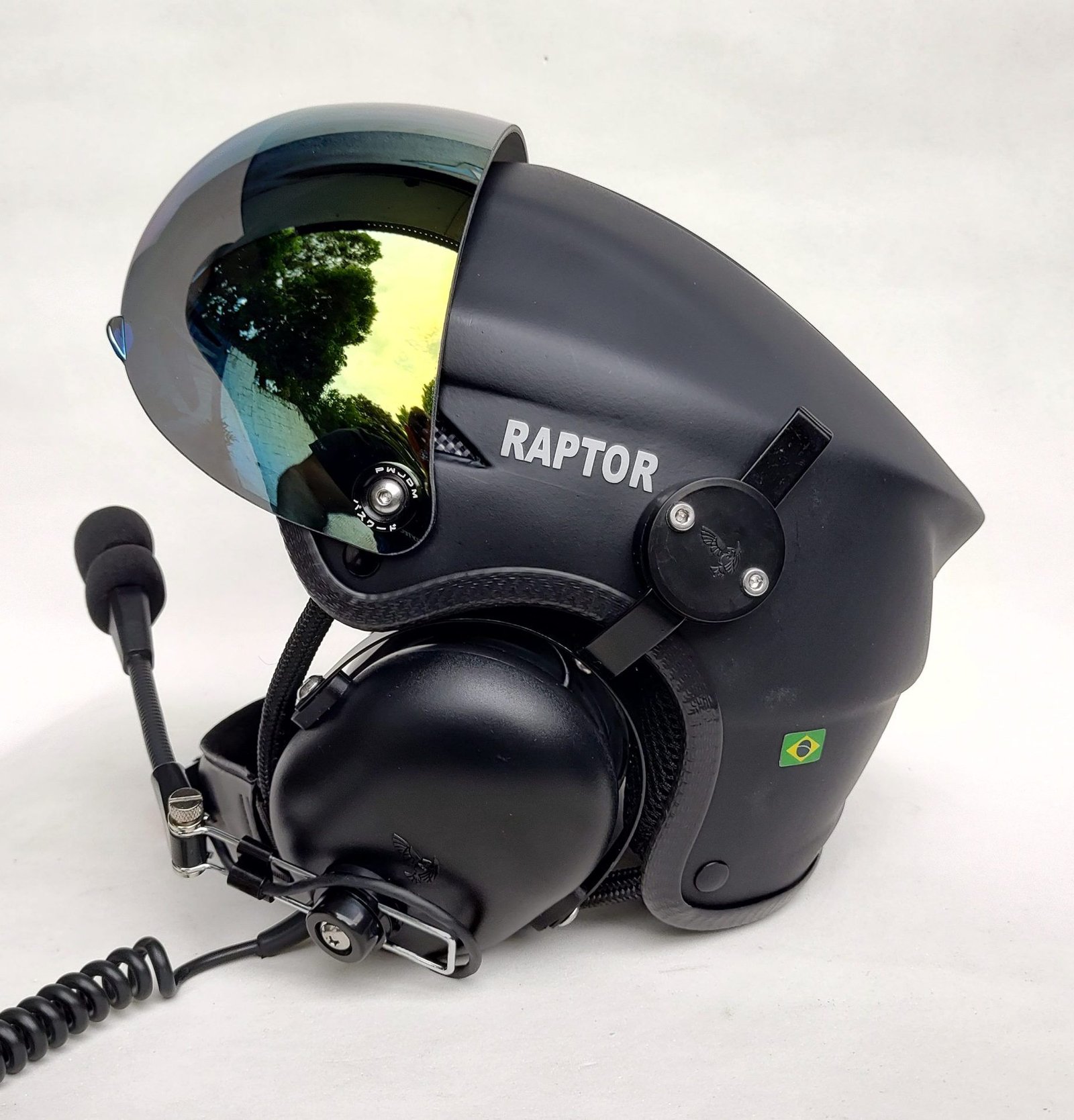 CAPACETE RAPTOR PRETO FOSCO COM VISEIRA E SISTEMA DE PRENDER A FONIA MODELO FLYTEC - Imagem 20