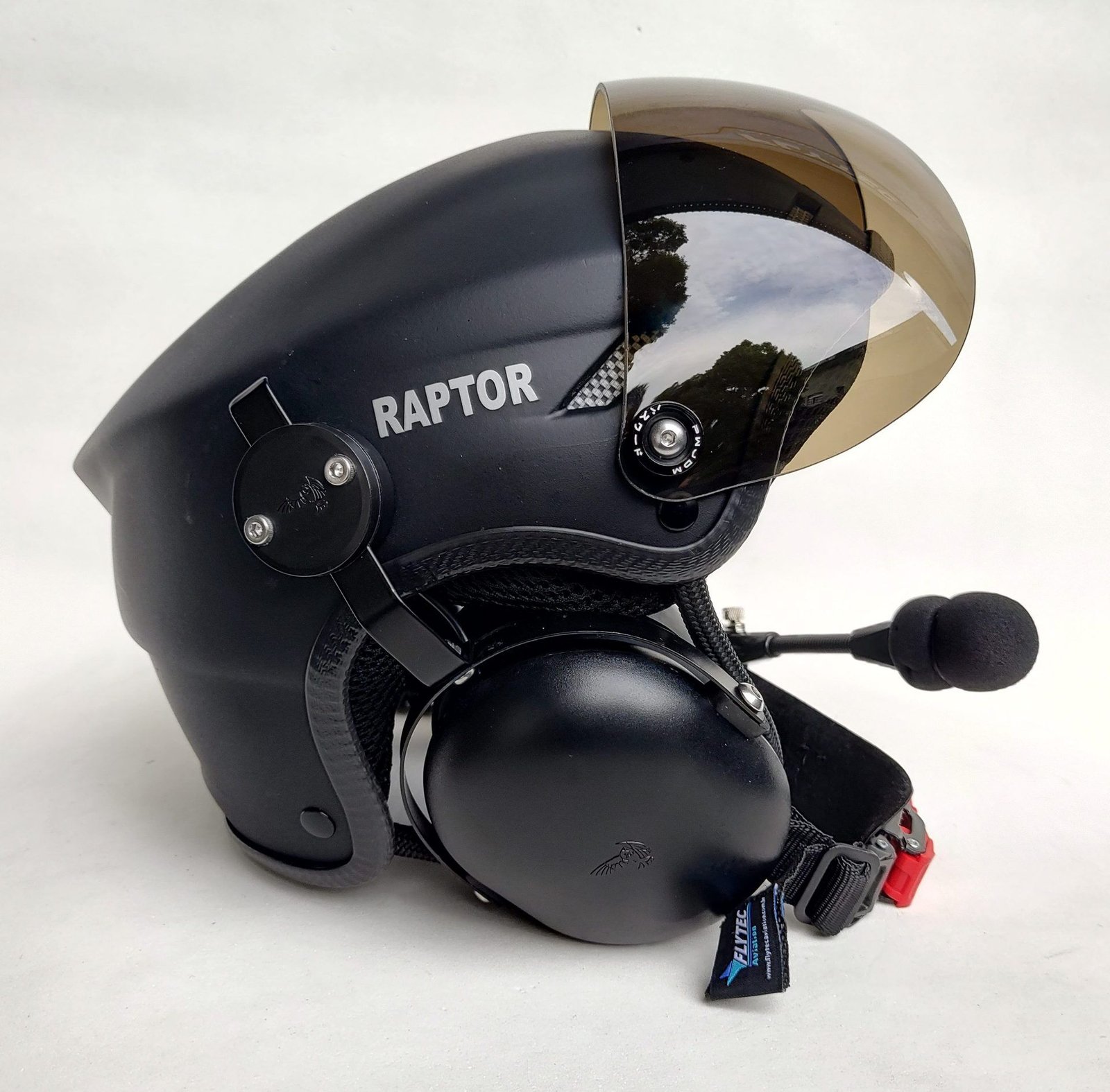 CAPACETE RAPTOR PRETO FOSCO COM VISEIRA E SISTEMA DE PRENDER A FONIA MODELO FLYTEC - Imagem 15