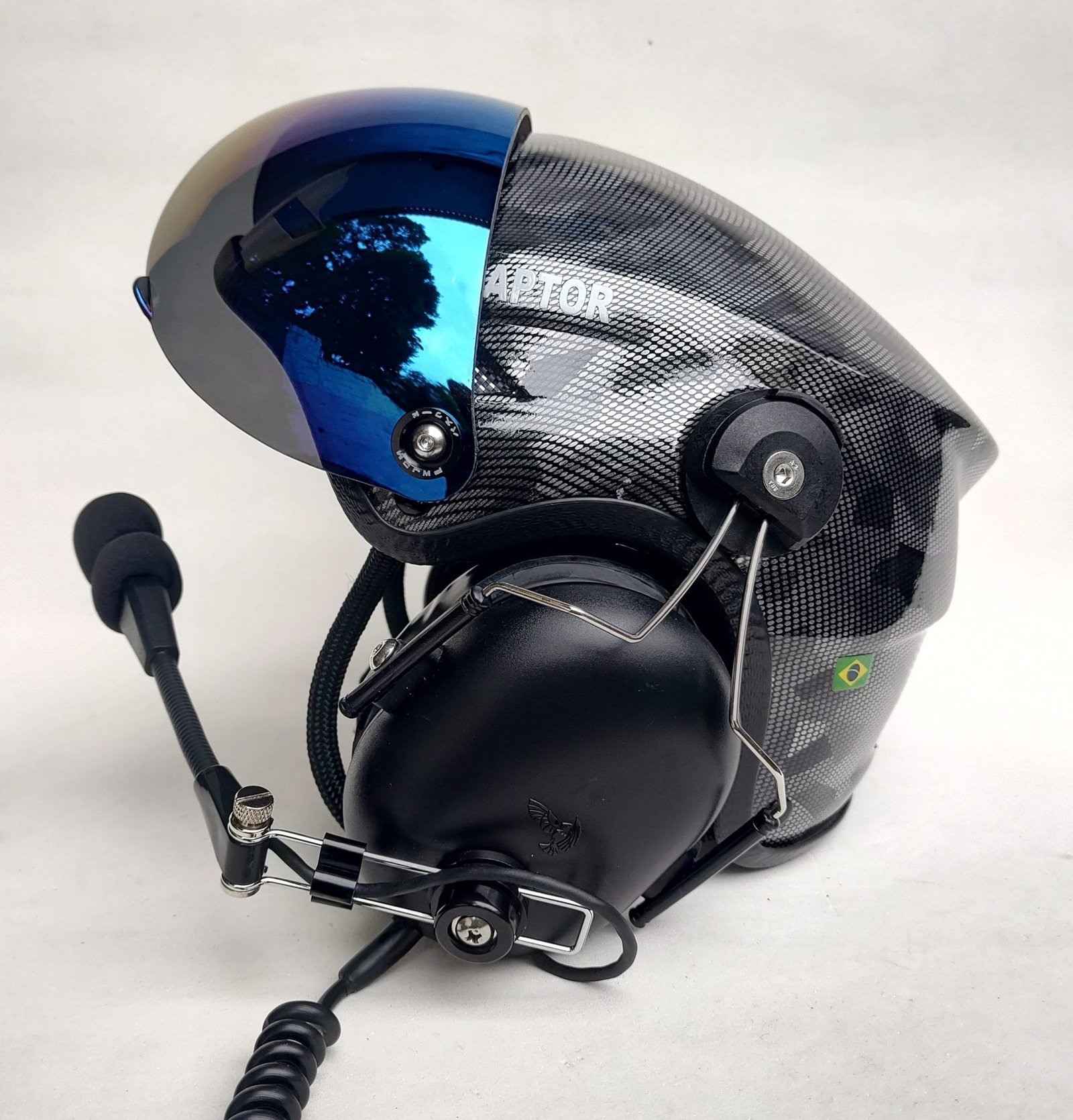 CAPACETE RAPTOR PINTURA WTP COR CARBONO CAMUFLADO - Imagem 8