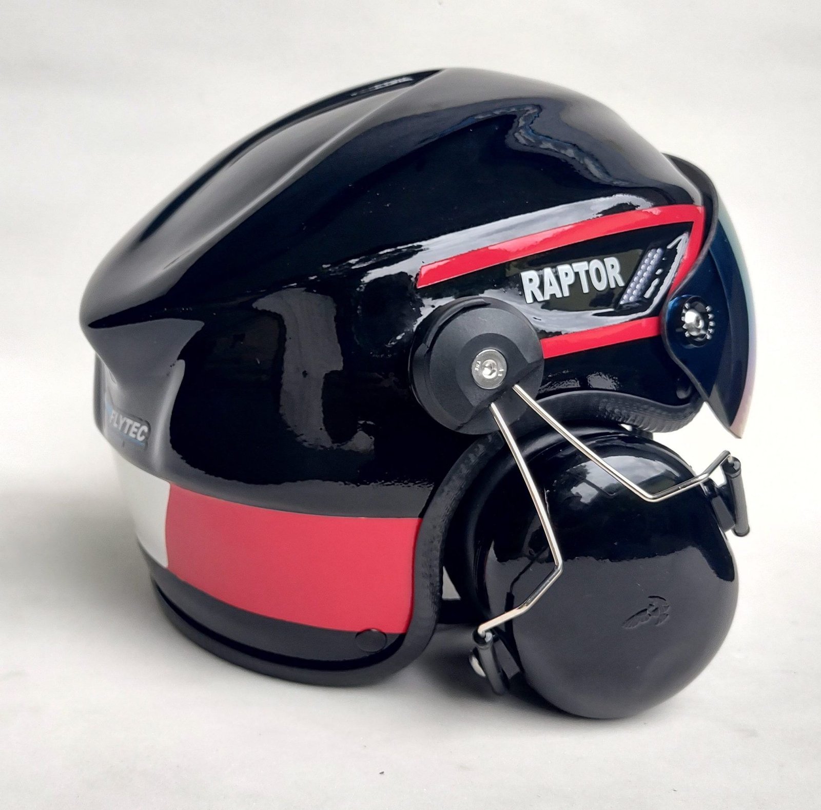 CAPACETE RAPTOR COR ITALY COM SISTEMA DE PRENDER A FONIA MODELO TIPO 3M - Imagem 4