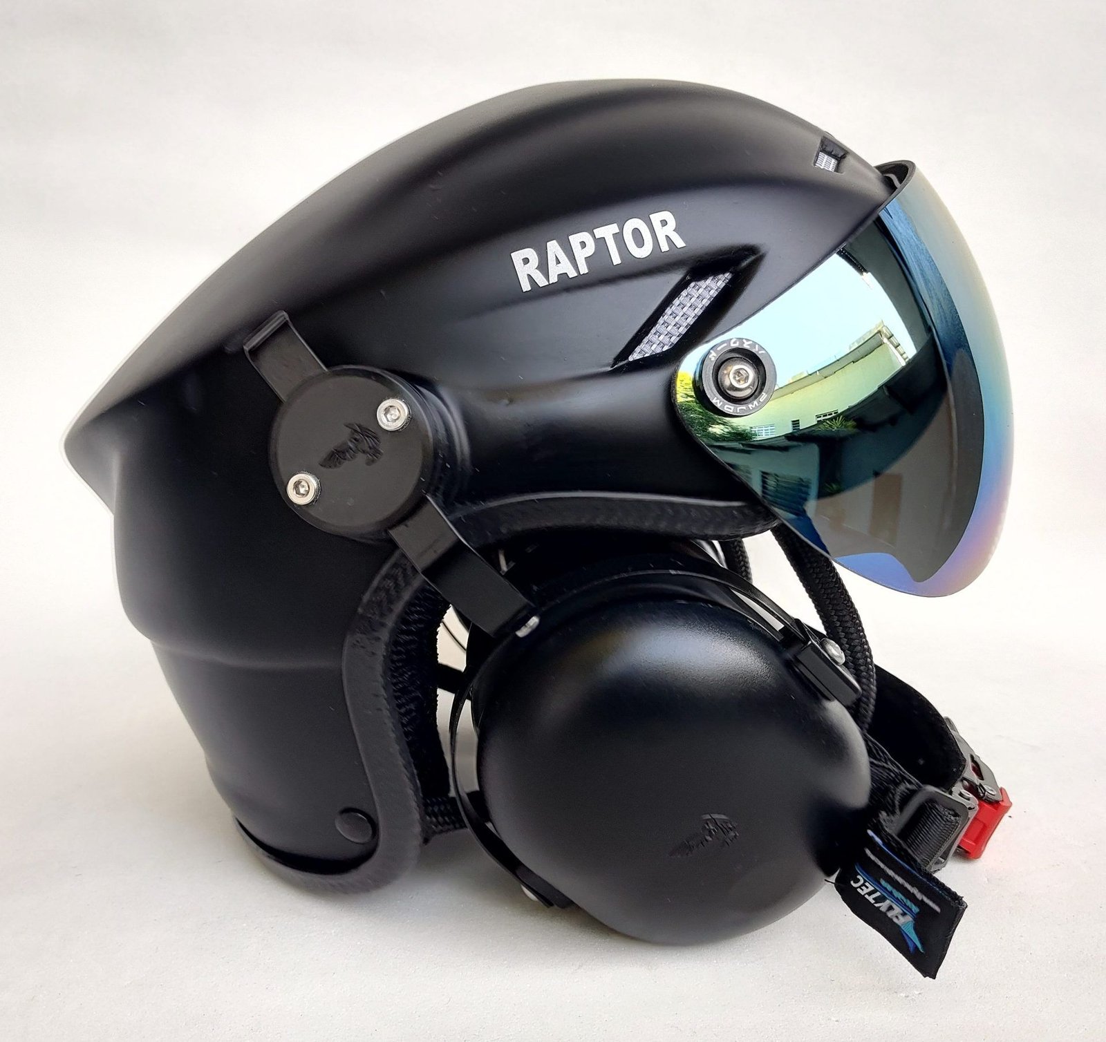 CAPACETE RAPTOR COM ABAFADOR DE RUÍDO E SISTEMA BLUETOOTH INTERCOMUNICADOR V6 PLUS SEM CONEXÃO PRA RÁDIO - Imagem 11