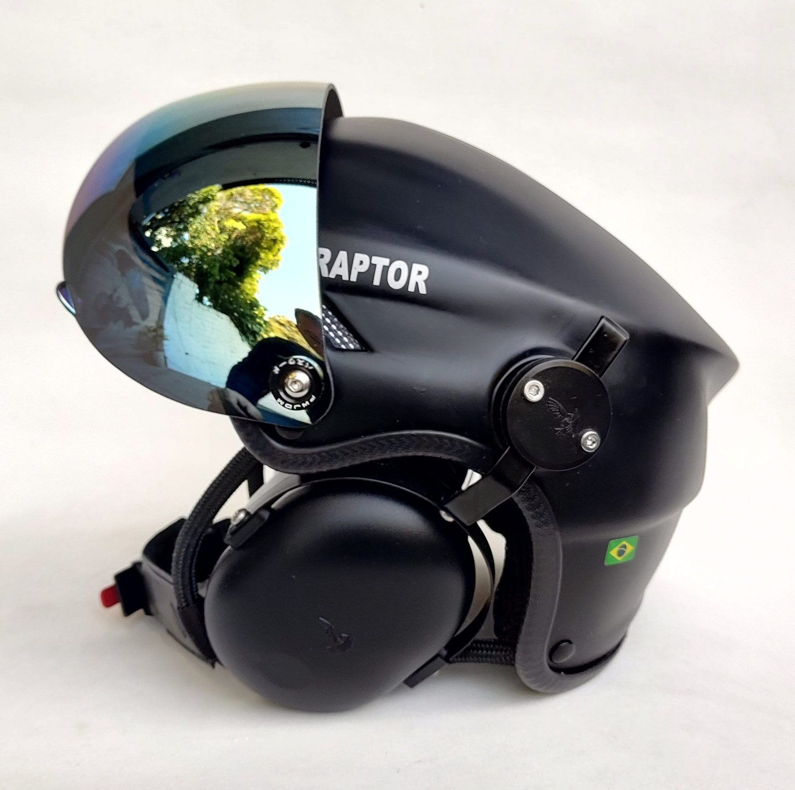 CAPACETE RAPTOR COM ABAFADOR DE RUÍDO E SISTEMA BLUETOOTH INTERCOMUNICADOR V6 PLUS SEM CONEXÃO PRA RÁDIO - Imagem 14