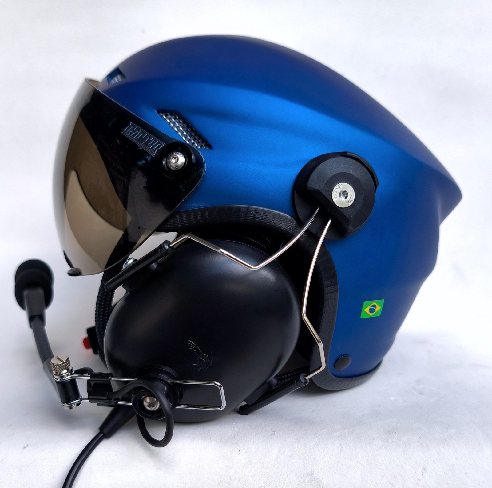 CAPACETE RAPTOR COR AZUL FOSCO - Imagem 6