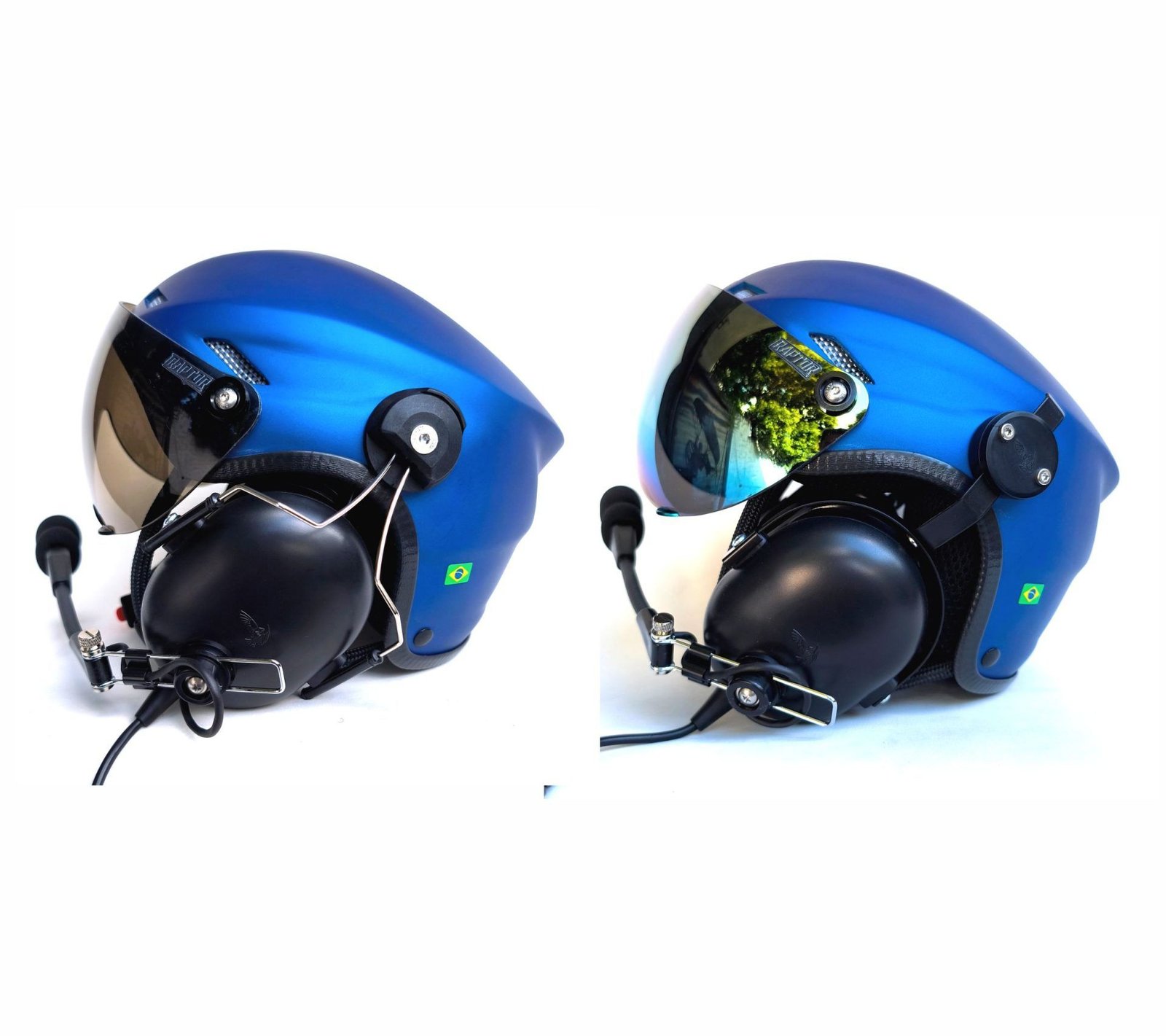 CAPACETE RAPTOR COR AZUL FOSCO
