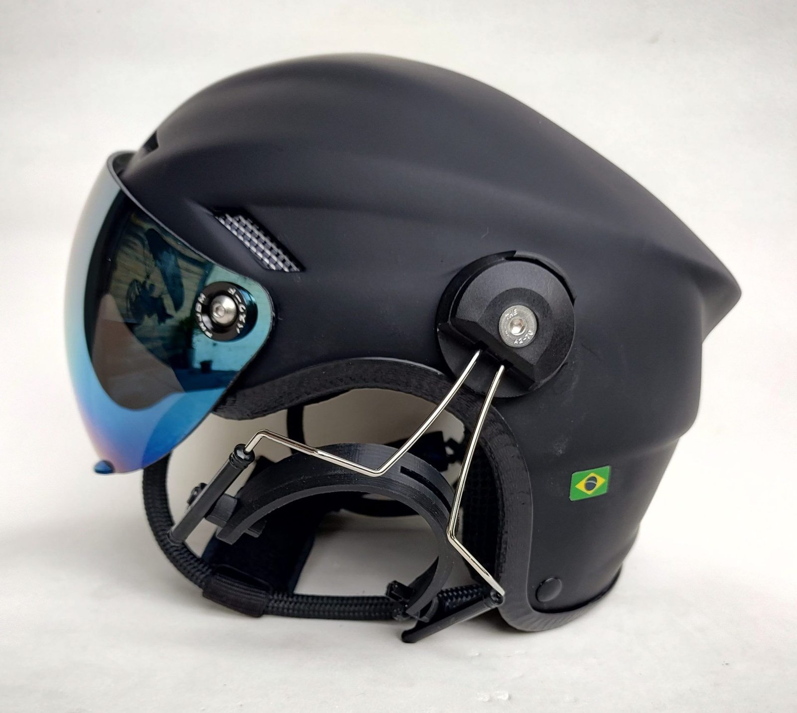 CAPACETE MODELO RAPTOR COM SUPORTE PARA ADAPTAÇÃO DOS FONES BOSE A20 E A30 - Imagem 5